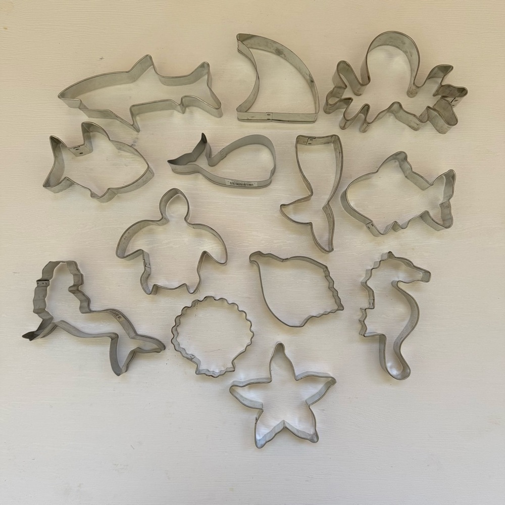 Sea Life Stainless Steel Cookie Cutter Set of 13 shapes